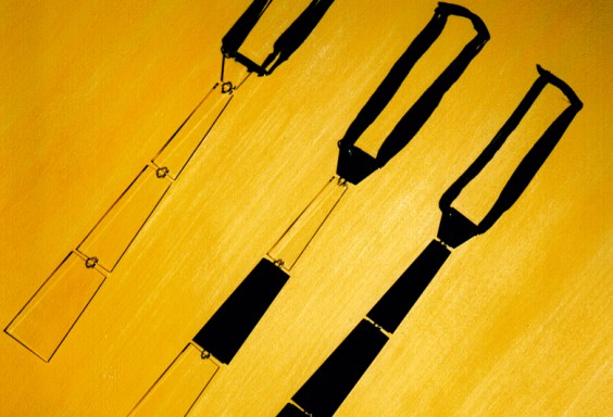 cravatte in plexiglass, 1990